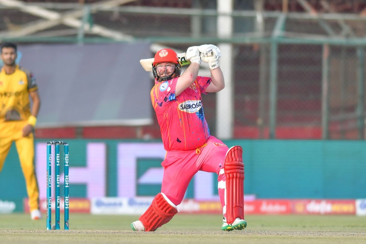 Paul Stirling goes on the attack, Peshawar Zalmi vs Islamabad United, PSL 2022, Karachi, January 30, 2022
