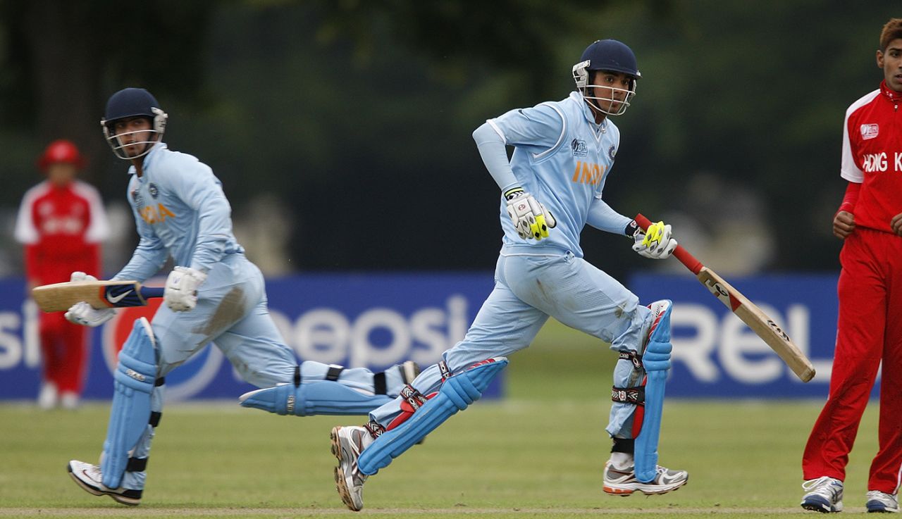 Mandeep Singh and KL Rahul take a run, India Under-19s v Hong Kong Under-19s, 11th Match, Group A, ICC Under-19 World Cup, Christchurch, January 17, 2010