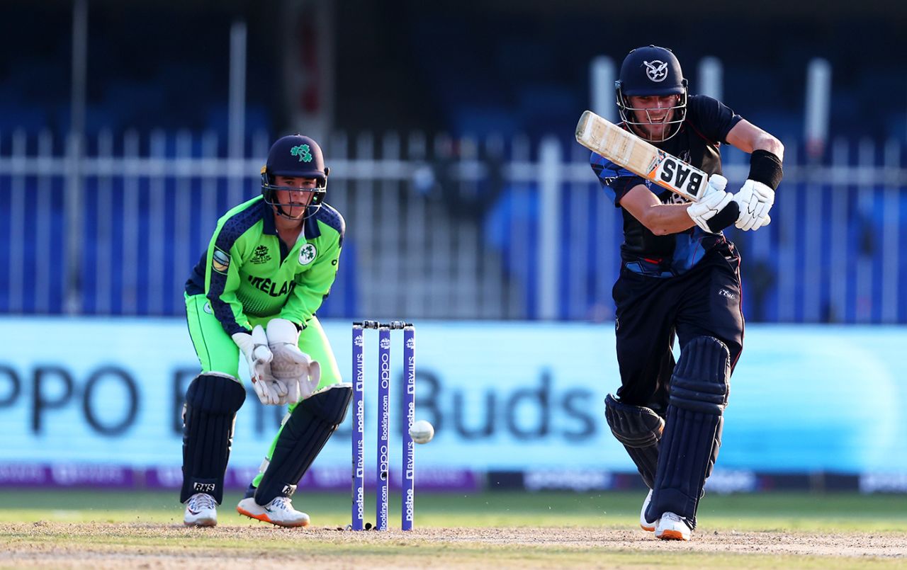 Gerhard Erasmus made an unbeaten 53, Ireland vs Namibia, T20 World Cup, Sharjah, October 22, 2021