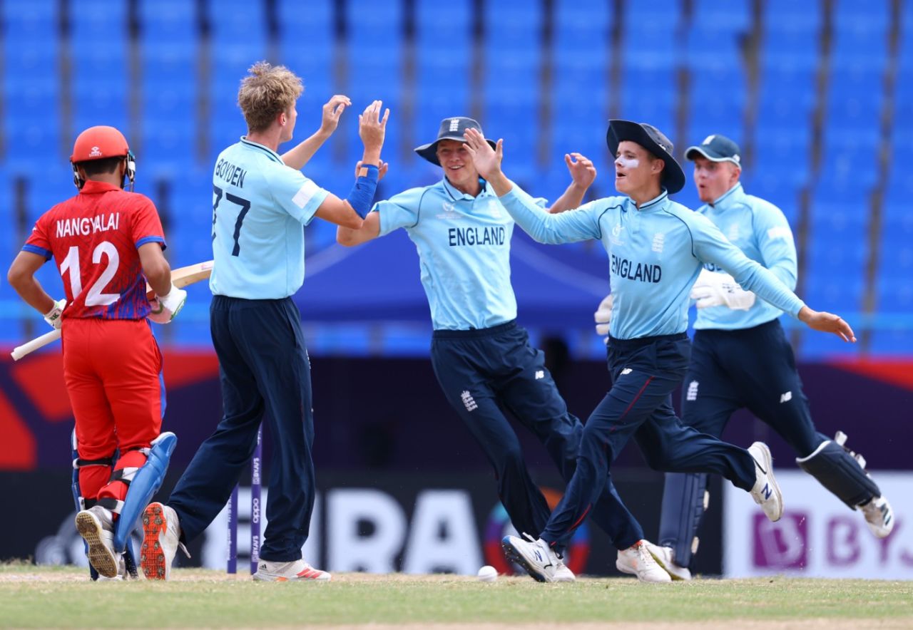 Josh Boyden struck early for England, England vs Afghanistan, ICC Under-19 World Cup semi-final, Antigua, February 1, 2022