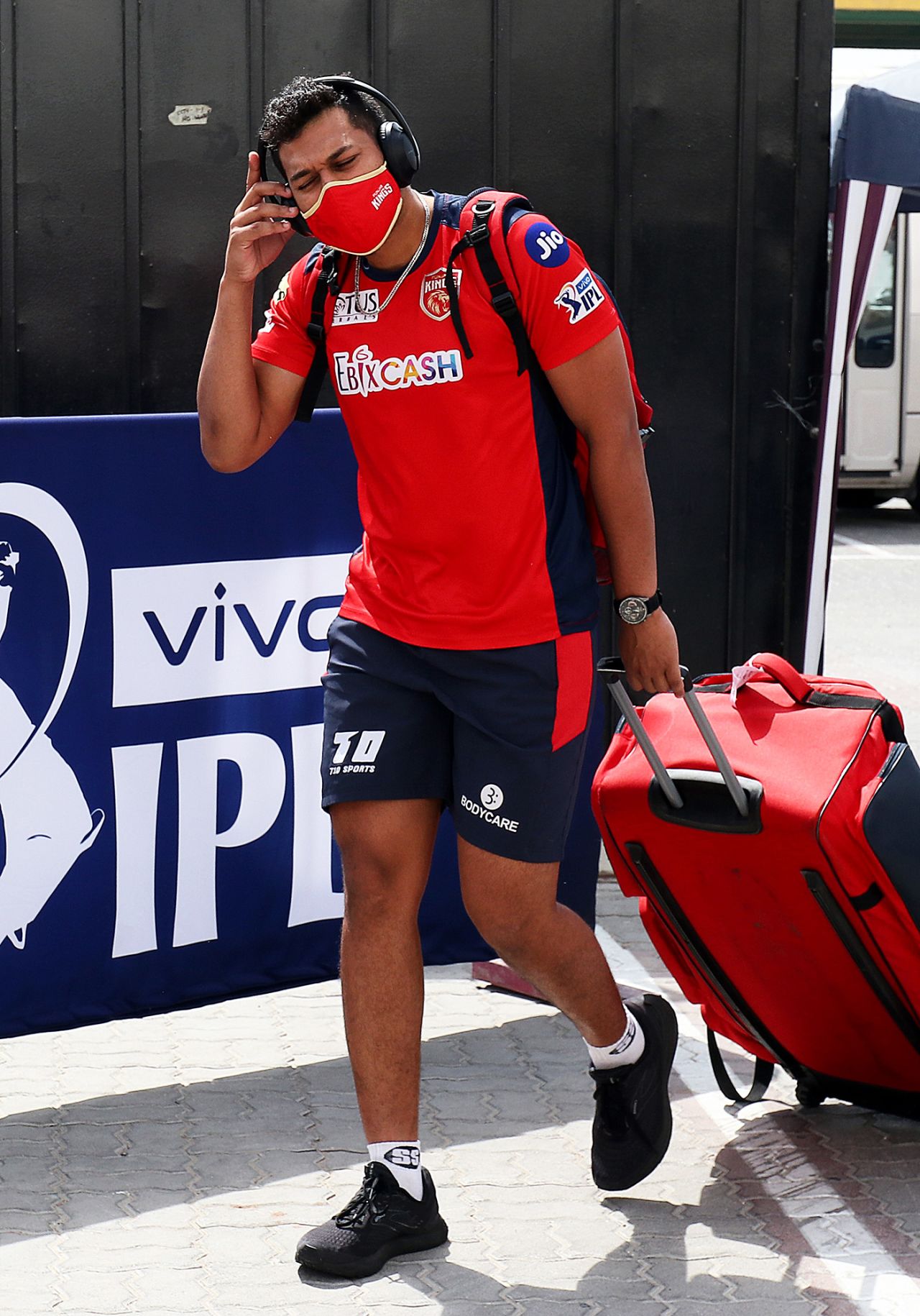 Shahrukh Khan arrives at the ground, Royal Challengers Bangalore vs Punjab Kings, IPL 2021, Sharjah, October 3, 2021