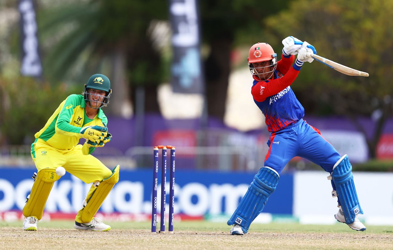 Ijaz Ahmadzai top-scored with 81, Afghanistan vs Australia, ICC Under-19 World Cup, third place play-off, Antigua, February 4, 2022