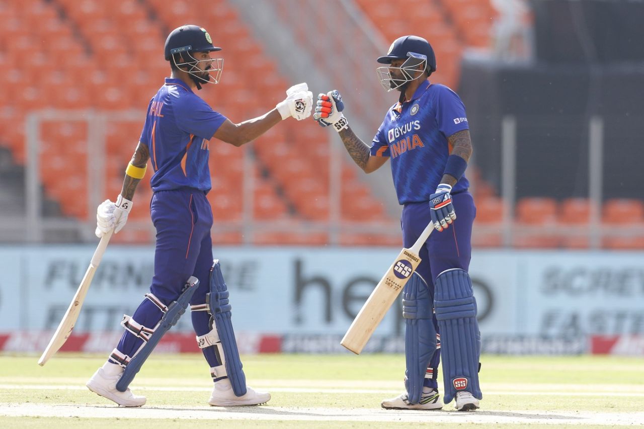 KL Rahul and Suryakumar Yadav during their partnership, India vs West Indies, 2nd ODI, Ahmedabad, February 9, 2022