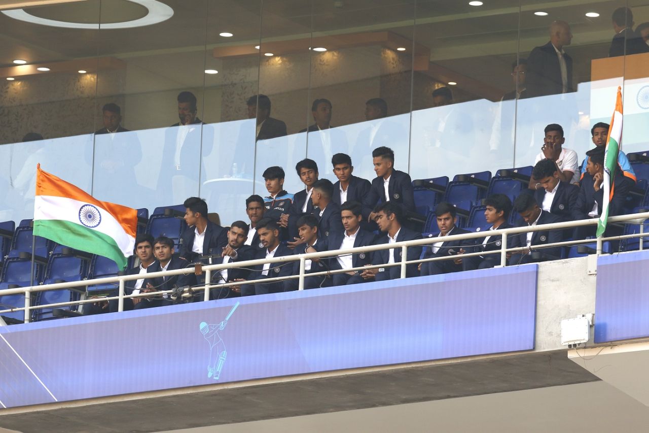 India's victorious Under-19 Men's World Cup team was in attendance, India vs West Indies, 2nd ODI, Ahmedabad, February 9, 2022