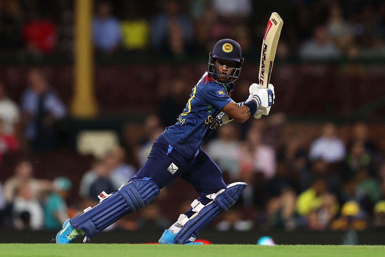 Pathum Nissanka guides behind point, Australia vs Sri Lanka, 1st T20I, Sydney, February 11, 2022
