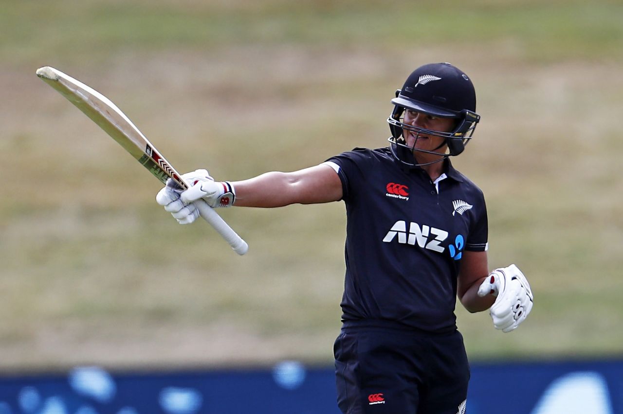 Suzie Bates made her 11th ODI century. Only Meg Lanning has more (14) , New Zealand vs India, 1st Women's ODI, Queenstown, February 12, 2022