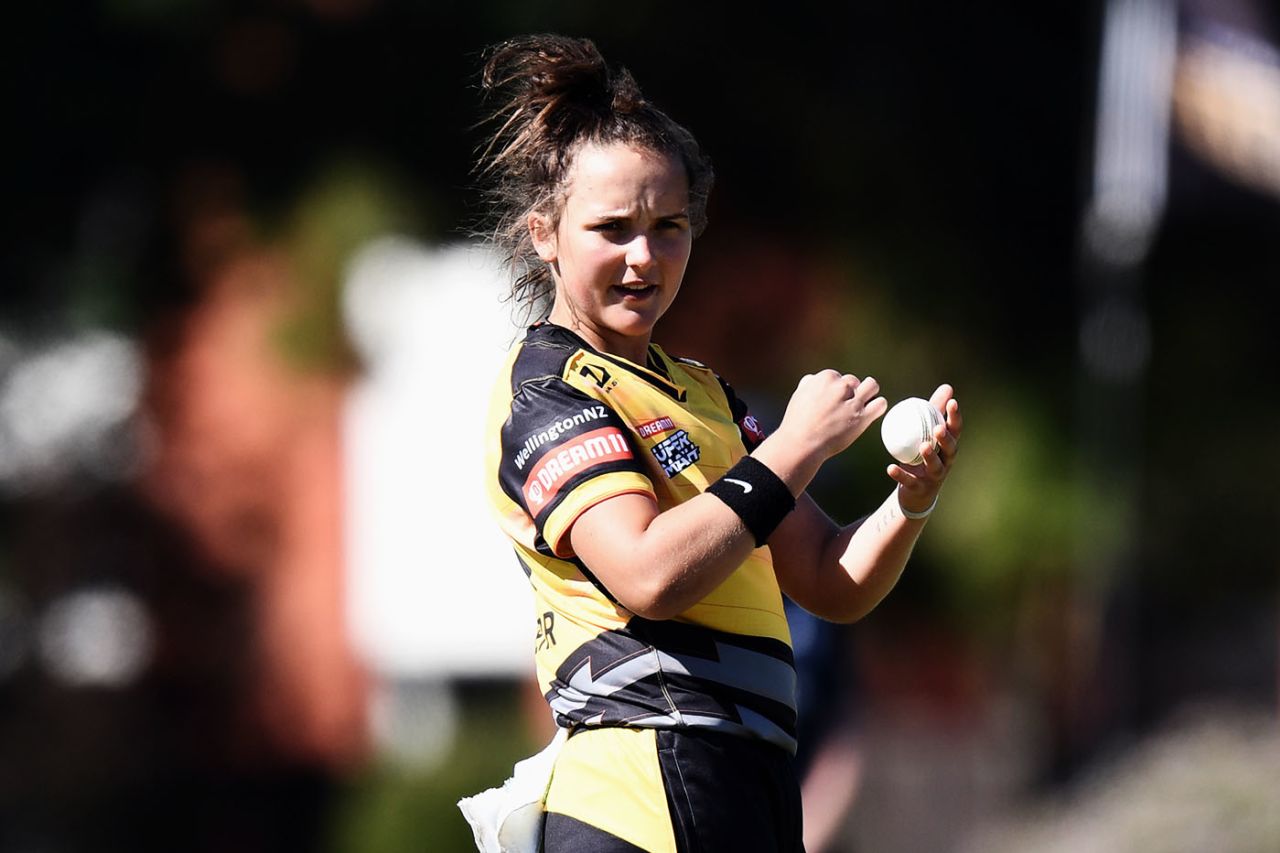 Amelia Kerr took 1 for 8 in her four overs, Central Districts vs Wellington, New Zealand Cricket Women's Twenty20, Lincoln, December 14, 2019