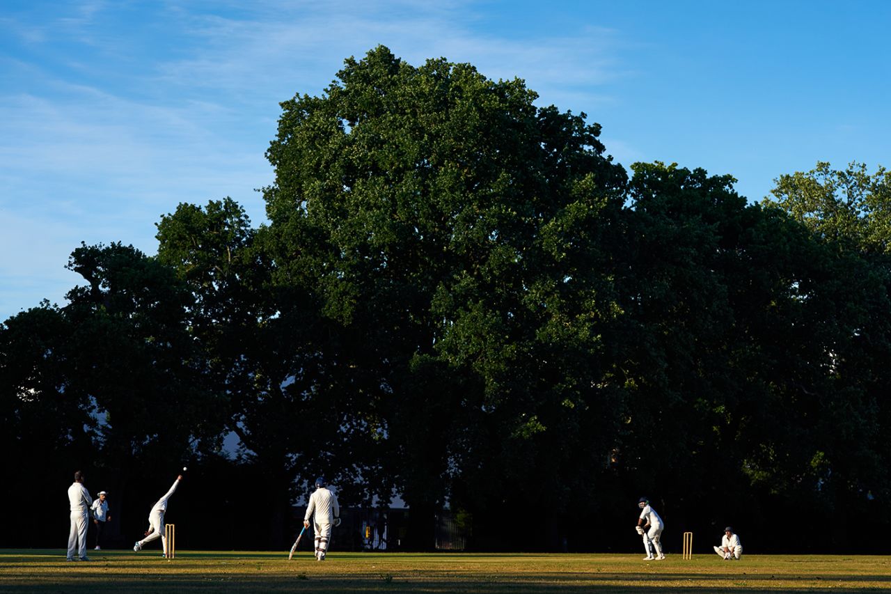A recreational match being played in Camberley, London, August 20, 2020