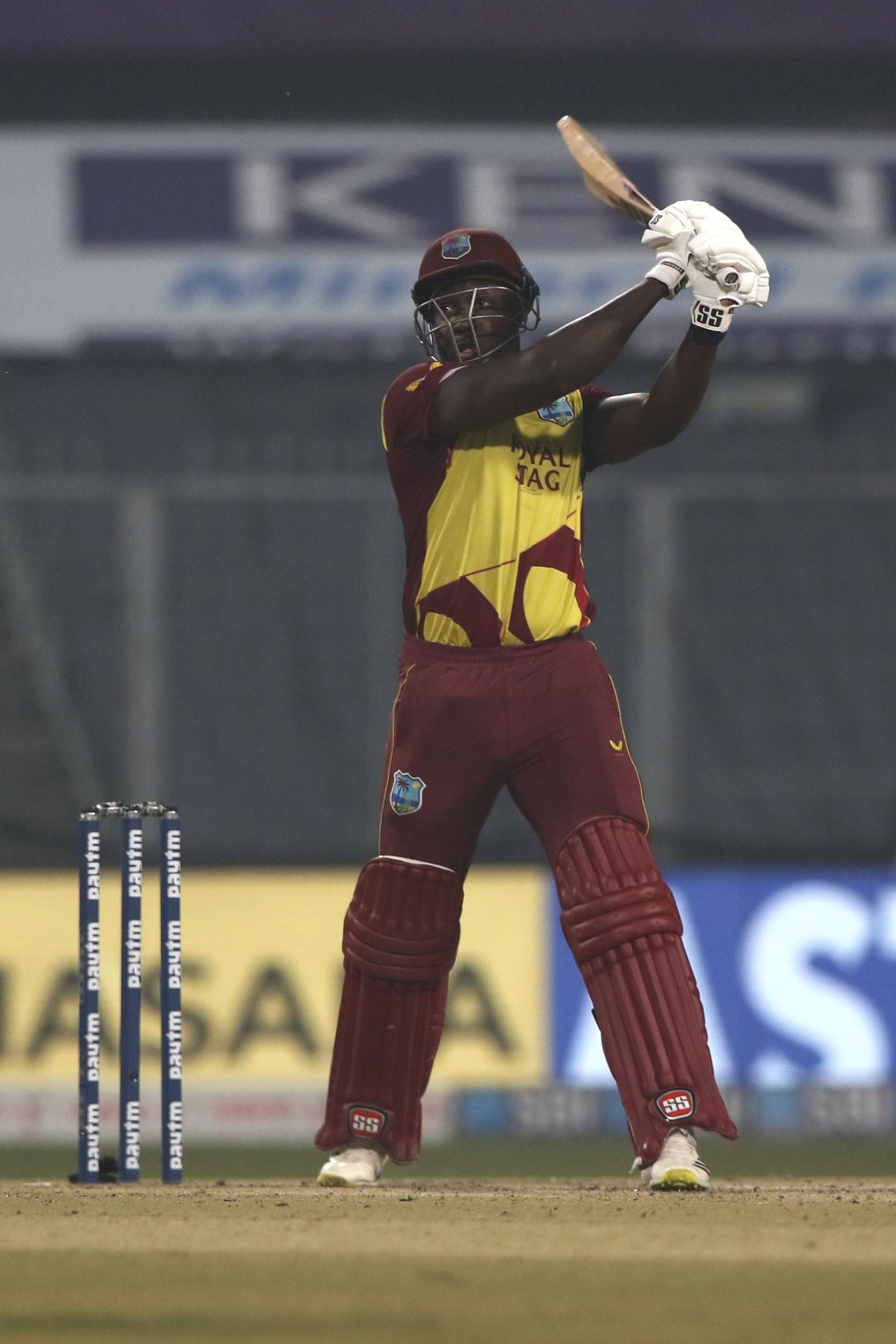 Rovman Powell goes big, India vs West Indies, 3rd T20I, Kolkata, February 20, 2022