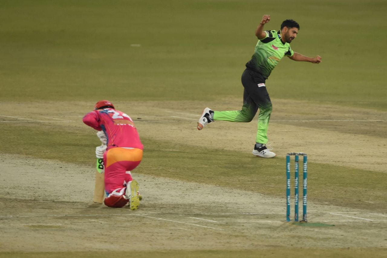 Haris Rauf picked up the key wicket of Alex Hales, Lahore Qalandars vs Islamabad United, PSL 2022, Eliminator 2, Lahore, February 25, 2022