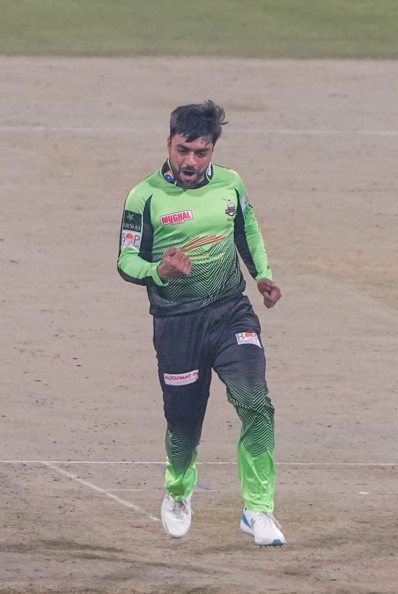 Rashid Khan finished with 2 for 33 from his four overs, Lahore Qalandars vs Multan Sultans, PSL 2022, Lahore, February 11, 2022