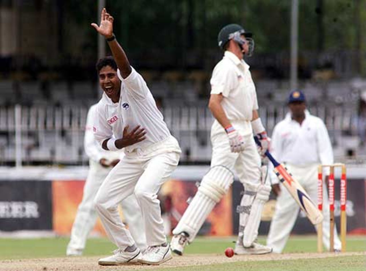 Chaminda Vaas appeals, Sri Lanka v Australia, 2nd Test, 1999/00