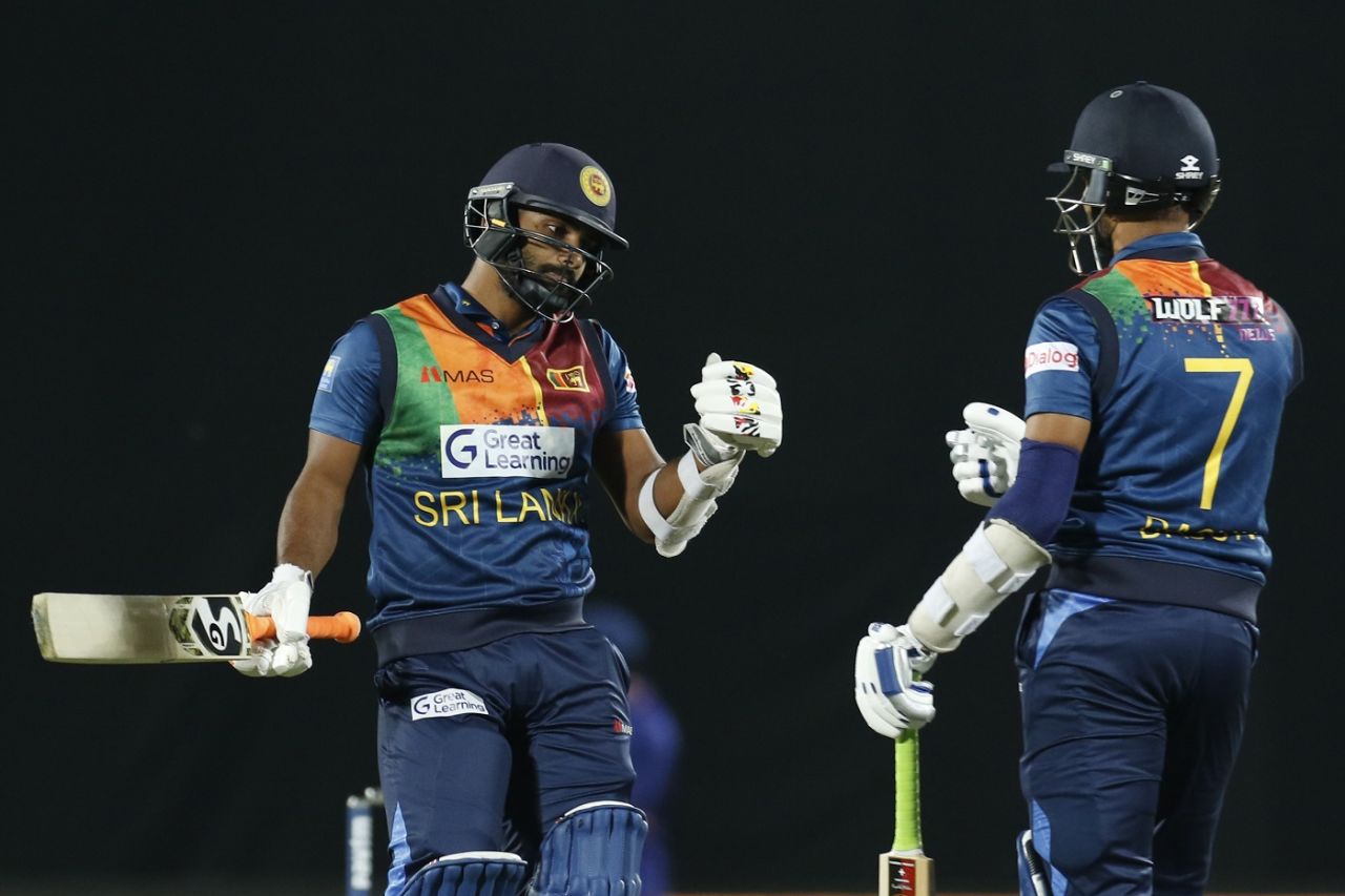 Chamika Karunaratne and Dasun Shanaka added 86 in quick time, India vs Sri Lanka, 3rd T20I, Dharamsala, February 27, 2022