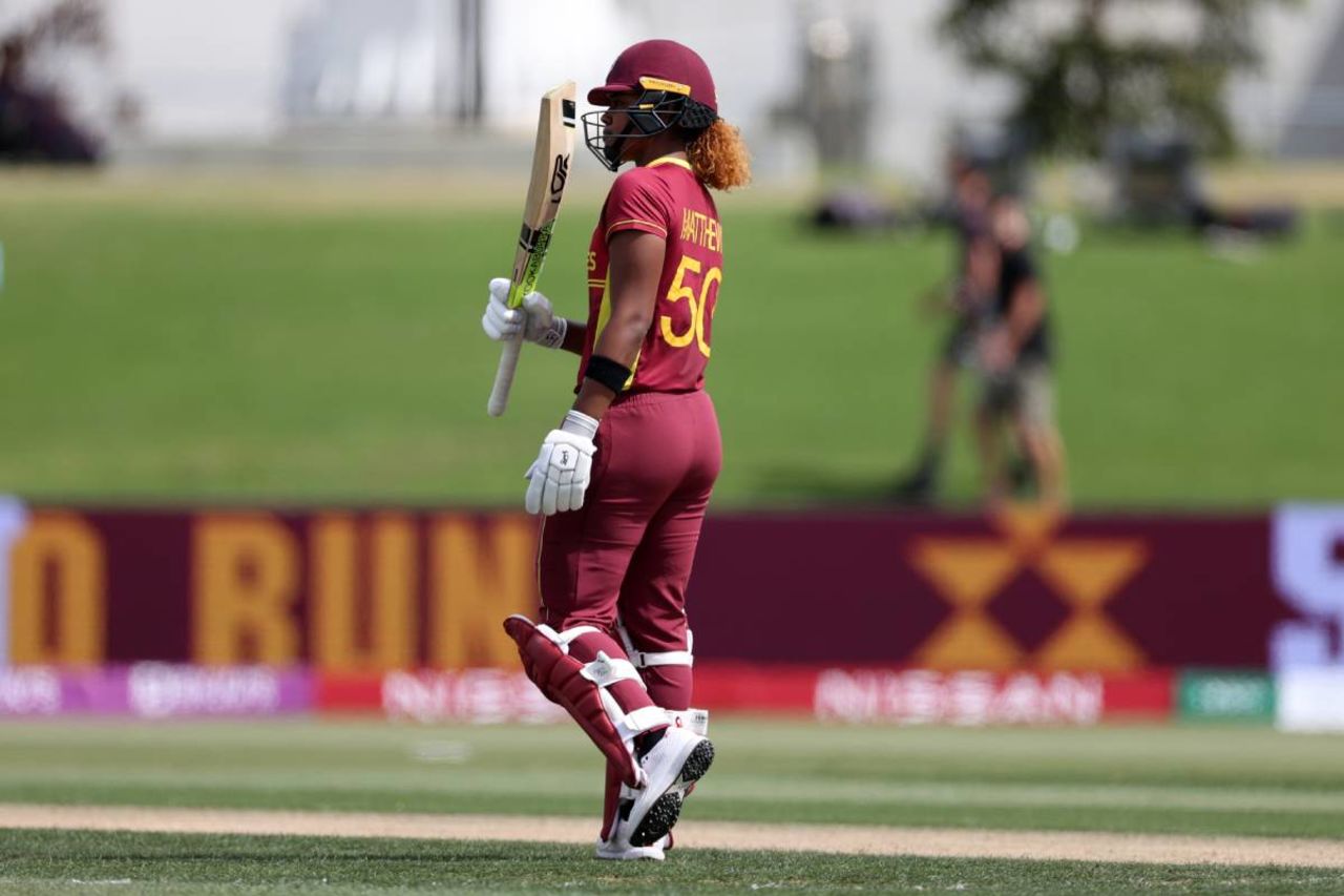 Hayley Matthews held the West Indies top order together, New Zealand v West Indies, Women's World Cup, Mount Maunganui, March 4, 2022
