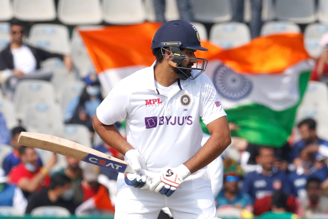 Rohit Sharma: eyes on the ball, India vs Sri Lanka, 1st Test, Mohali, 1st day, March 4, 2022