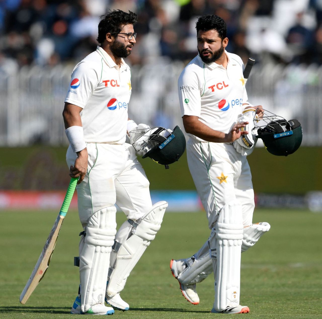 Imam-ul-Haq and Azhar Ali put together a century partnership for the second wicket, Pakistan vs Australia, 1st Test, Rawalpindi, 1st day, March 4, 2022