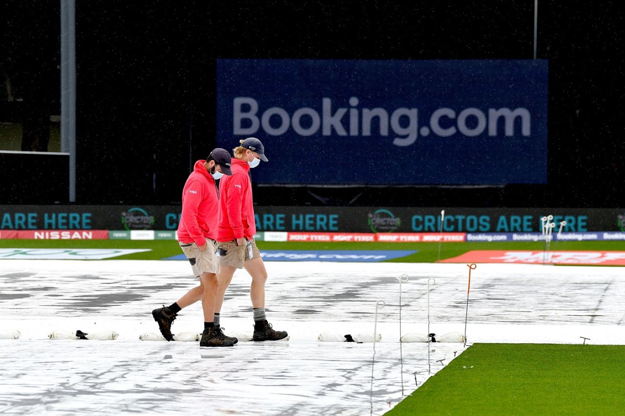 Rain kept players off the field at the University Oval, New Zealand vs Bangladesh, Women's World Cup 2022, Dunedin, March 7, 2022