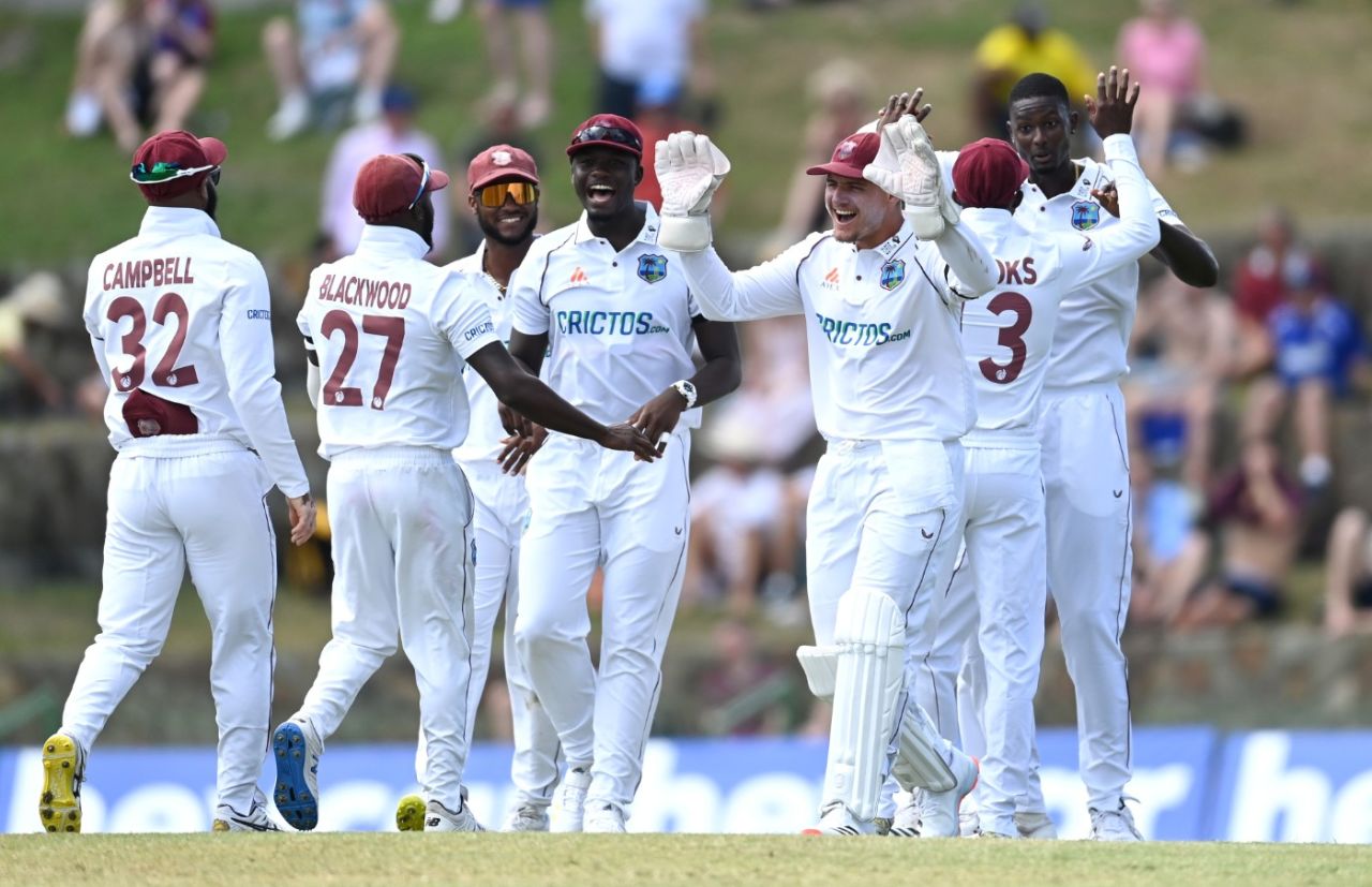 Jason Holder claimed the wicket of Dan Lawrence as West Indies started strongly, West Indies vs England, 1st Test, Antigua, 1st day, March 8, 2022