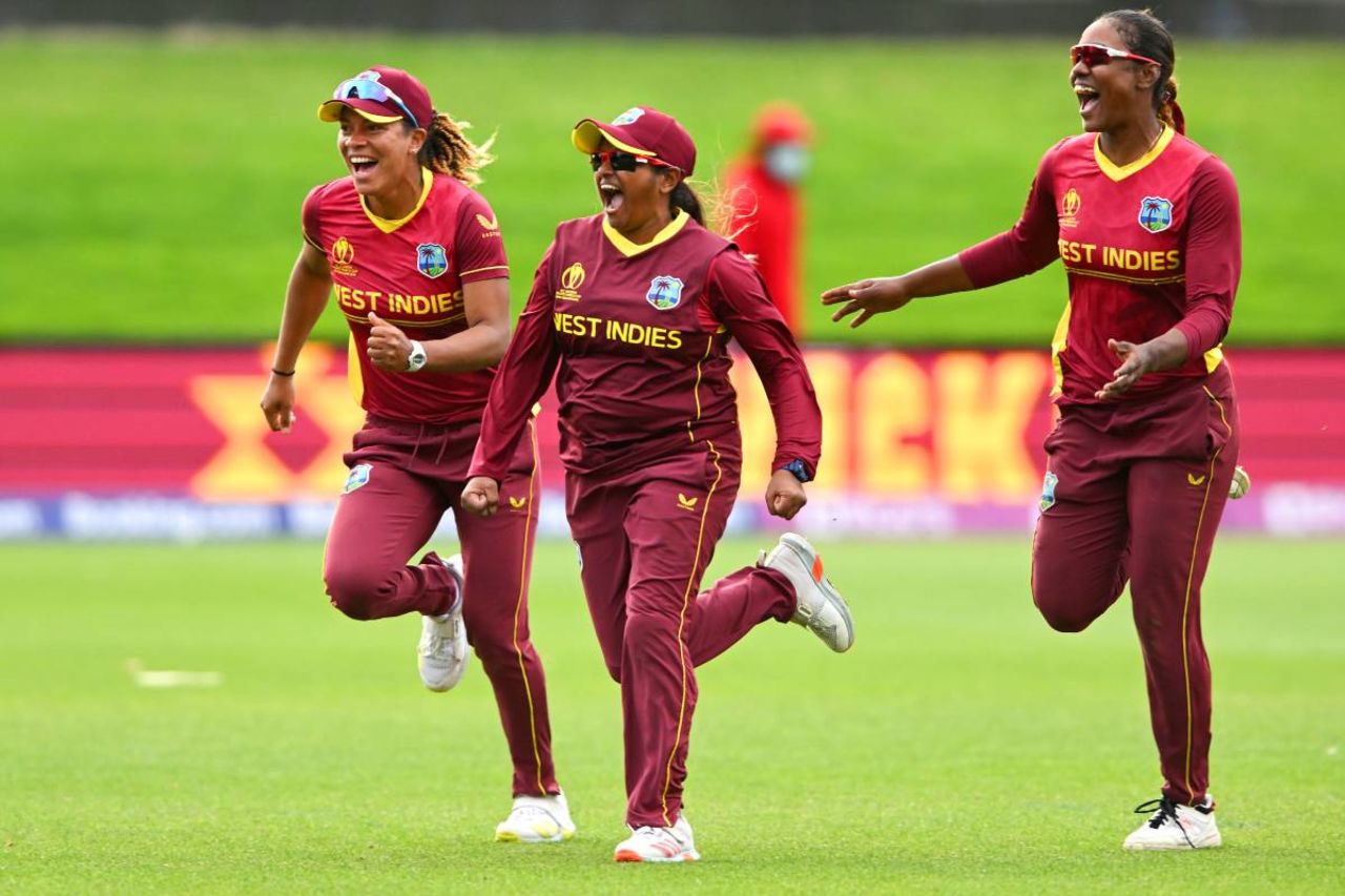 A jubilant Anisa Mohammed is unstoppable, England v West Indies, Women's World Cup, Dunedin, March 9, 2022