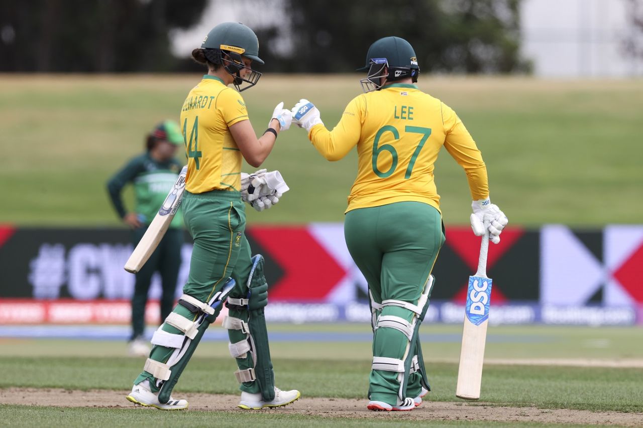 Laura Wolvaardt and Lizelle Lee were reunited at the top, Pakistan vs South Africa, Women's World Cup 2022, Mount Maunganui, March 11, 2022