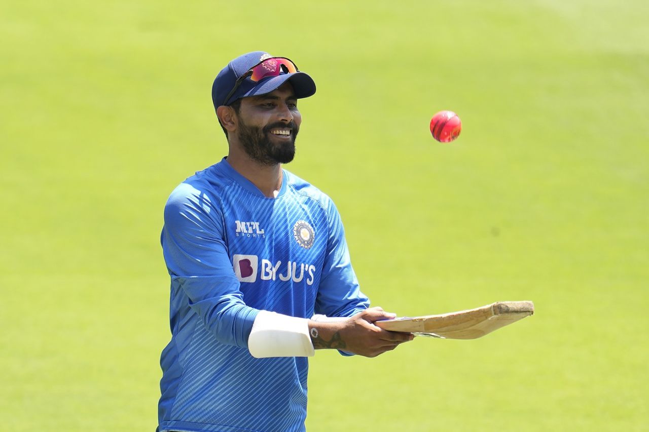 Ravindra Jadeja during a practice session, Bengaluru, March 11, 2022