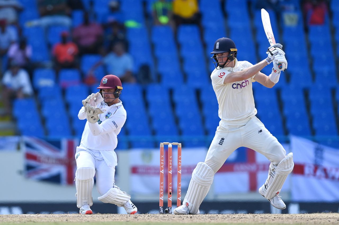 Zak Crawley helped England knock off a first-innings deficit, West Indies vs England, 1st Test, Antigua, 4th day, March 11, 2022