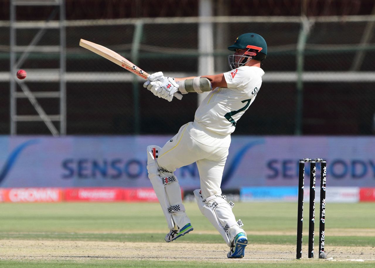 Mitchell Swepson batted solidly on debut, Pakistan vs Australia, 2nd Test, Karachi, March 14, 2022