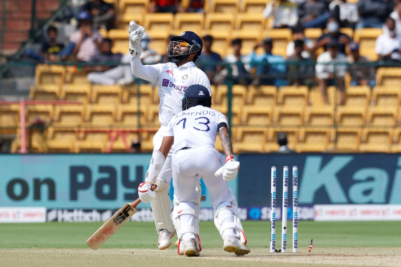 Rishabh Pant stumped Kusal Mendis off R Ashwin, India vs Sri Lanka, 2nd Test, Bengaluru, 3rd day, March 14, 2022