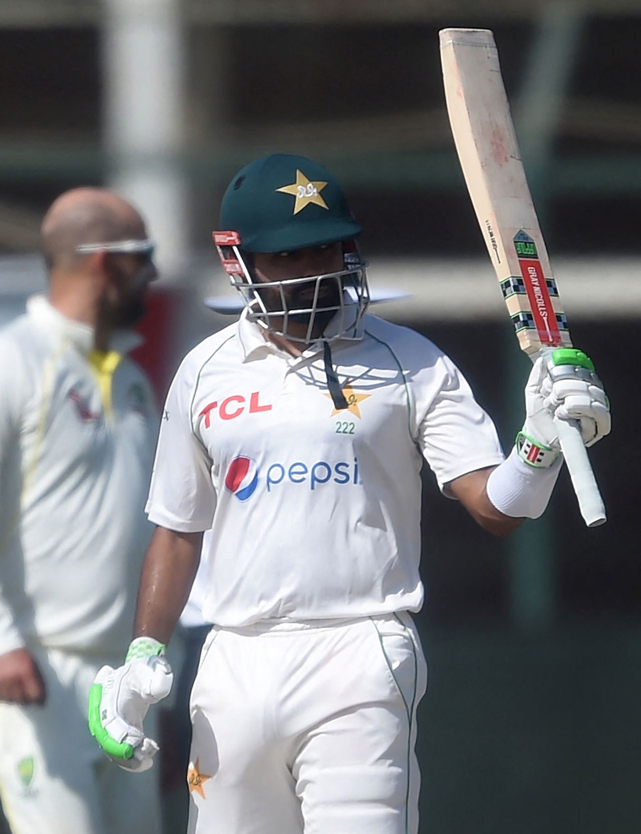 Babar Azam reaches his fifty, Pakistan vs Australia, 2nd Test, Karachi, March 15, 2022