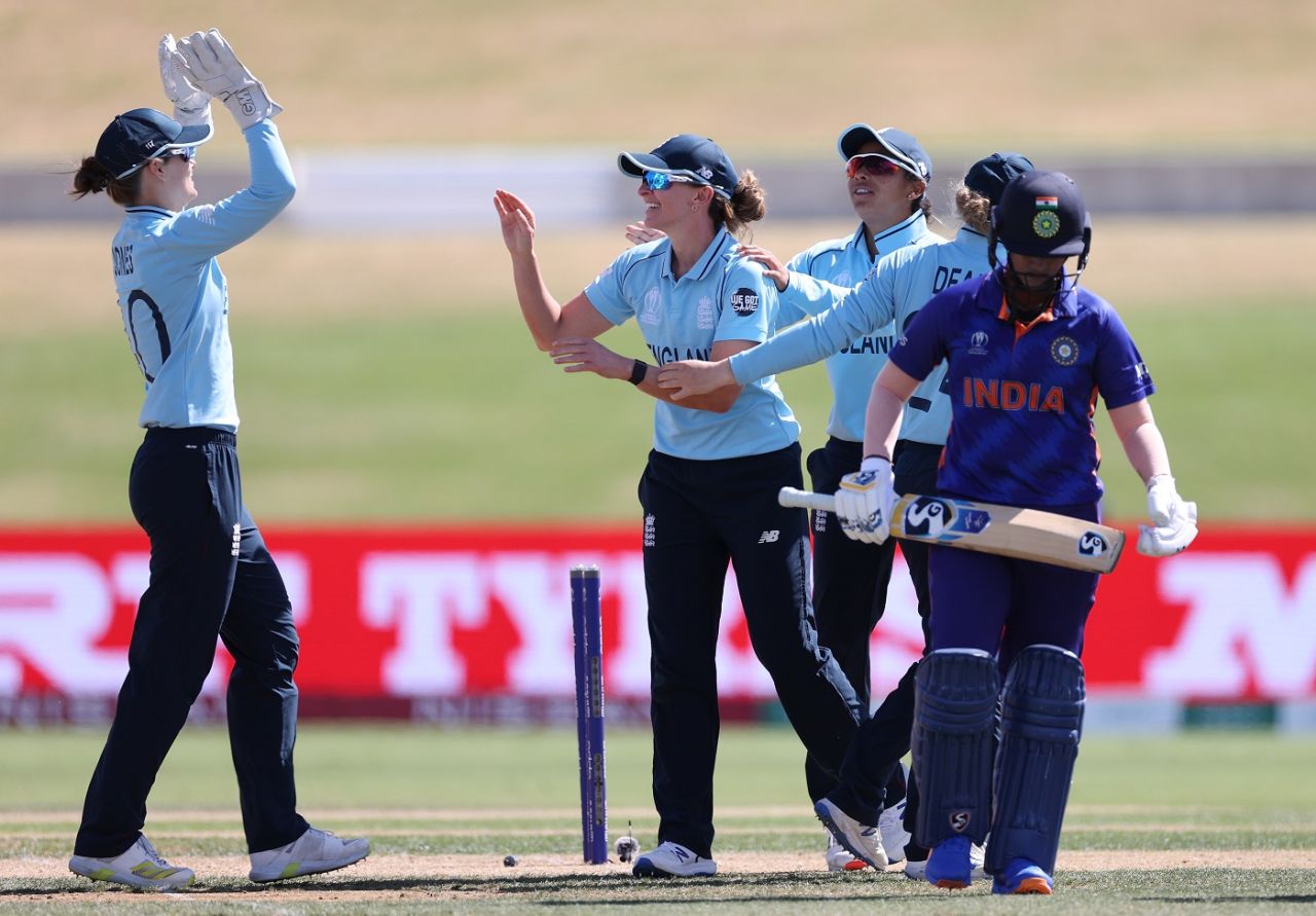 Deepti Sharma was run out for only the third time in ODIs, England vs India, Women's World Cup 2022, Mount Maunganui, March 16, 2022