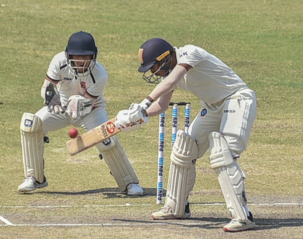 Kumar Kushagra dabs at the ball, Jharkhand vs Nagaland, Ranji Trophy, 5th day, Kolkata, March 16, 2022
