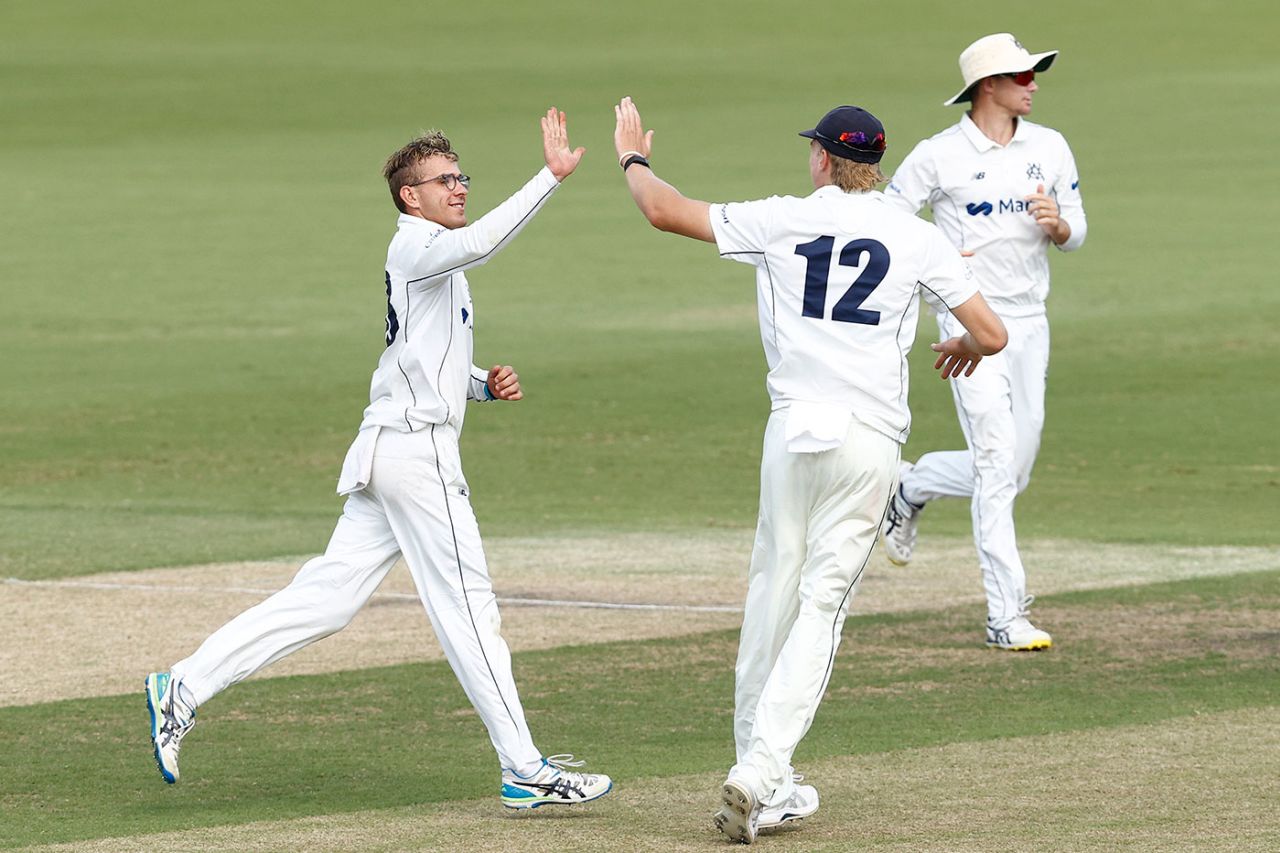 Todd Murphy was in the wickets again, Victoria vs Tasmania, Sheffield Shield, Junction Oval, March 17, 2022