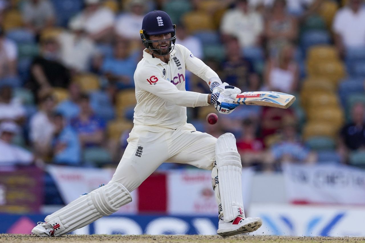 Ben Foakes helped add 75 for the seventh wicket, West Indies vs England, 2nd Test, Kensington Oval, Barbados, 2nd day, March 17, 2022