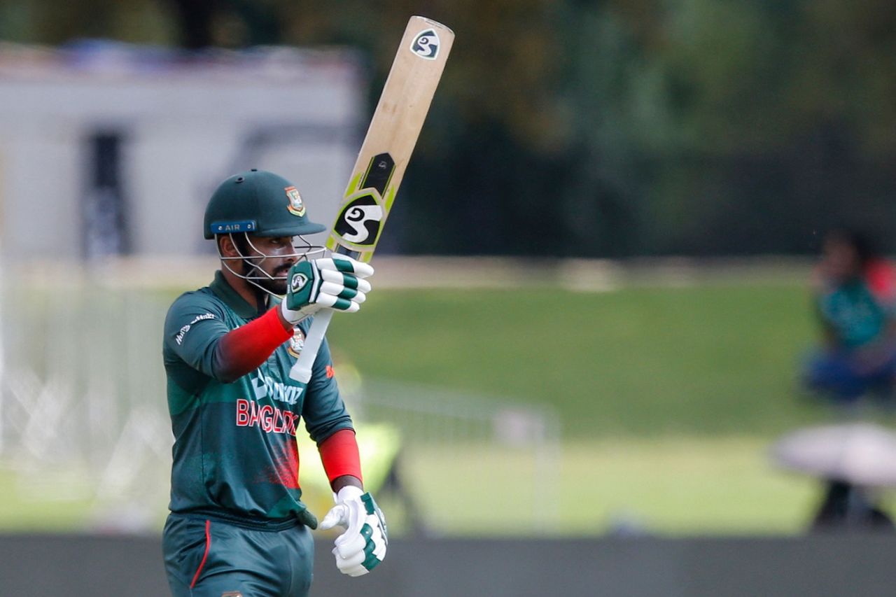 Litton Das celebrates a fifty, South Africa vs Bangladesh, 1st ODI, Centurion, March 18, 2022