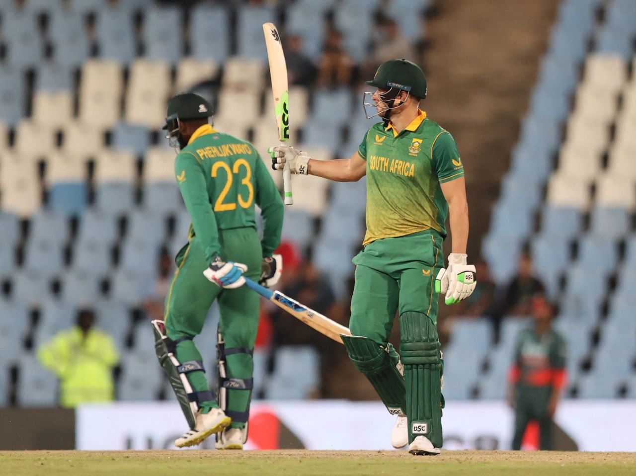 David Miller raises his half-century, South Africa vs Bangladesh, 1st ODI, Centurion, March 18, 2022