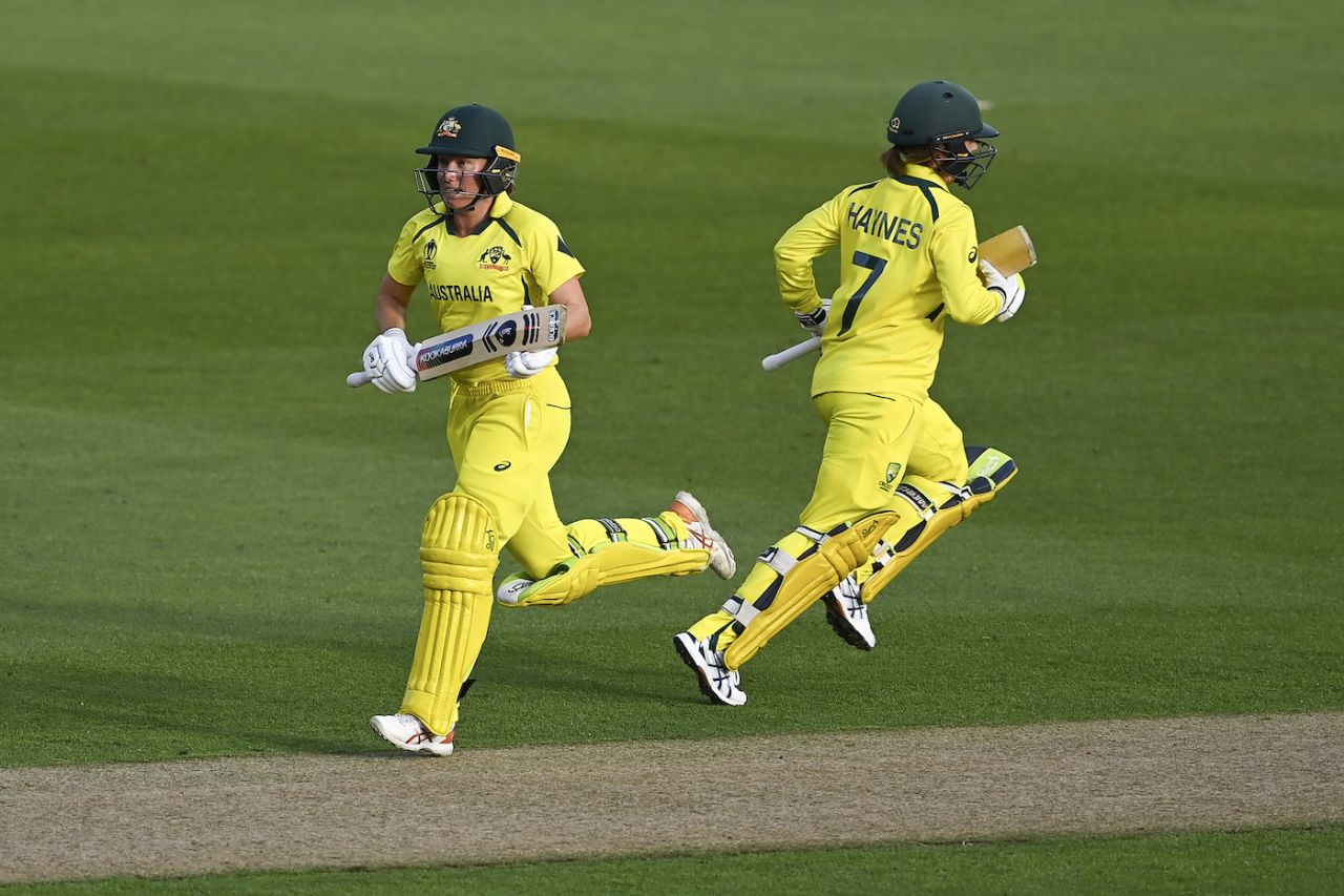 Alyssa Healy and Rachael Haynes put on 67 in the first ten overs, Australia vs India, Women's World Cup 2022, Auckland, March 19, 2022