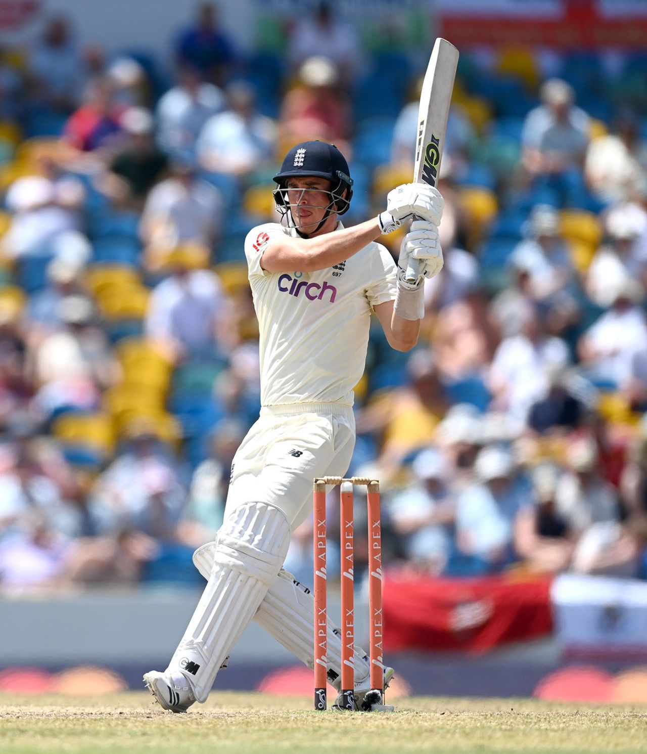 Dan Lawrence looks to raise the tempo, West Indies vs England, 2nd Test, Kensington Oval, Barbados, 5th day, March 20, 2022