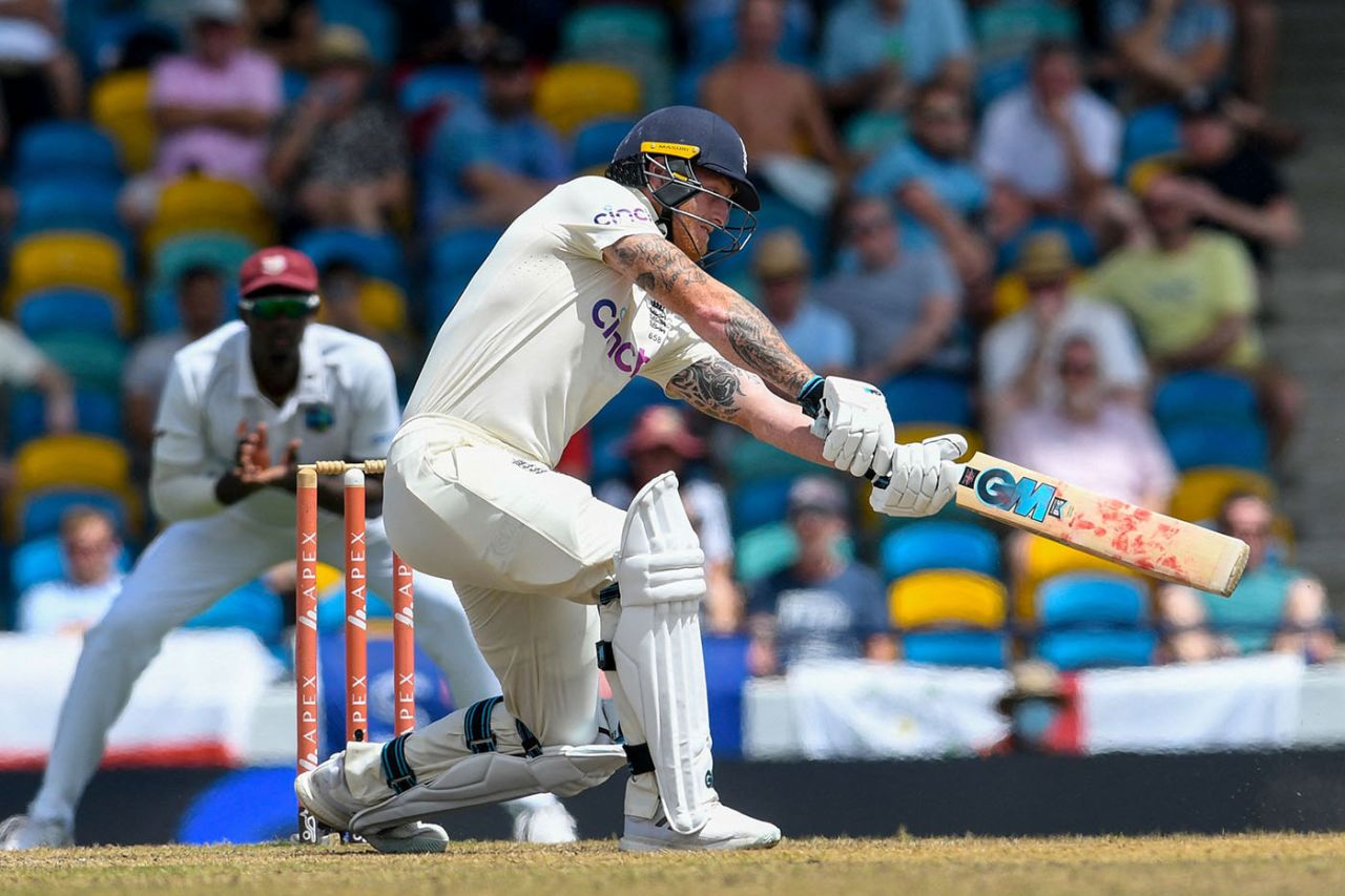 Ben Stokes got things moving for England, West Indies vs England, 2nd Test, Kensington Oval, Barbados, 5th day, March 20, 2022