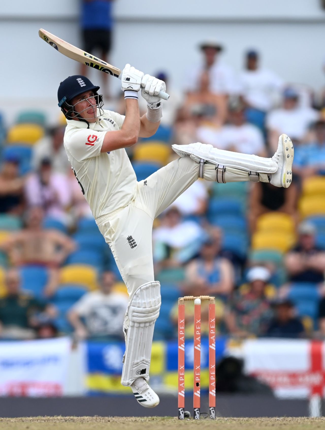 Dan Lawrence made a lively 41 for England, West Indies vs England, 2nd Test, Kensington Oval, Barbados, 5th day, March 20, 2022