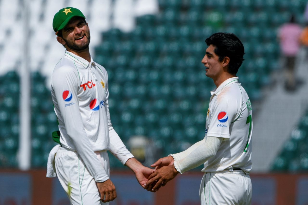 Shaheen Shah Afridi and Naseem Shah claimed four wickets apiece, Pakistan vs Australia, 3rd Test, Lahore, 2nd day, March 22, 2022