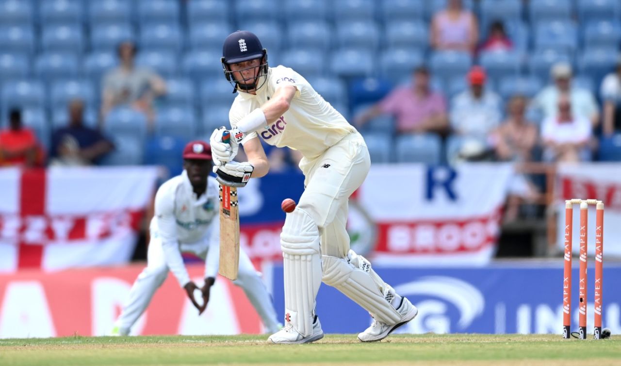 Zak Crawley fell early as England batted first in Grenada, West Indies vs England, 3rd Test, Grenada, 1st day, March 24, 2022