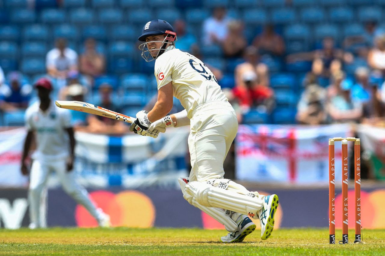 Alex Lees offered some resistance, West Indies vs England, 3rd Test, Grenada, 1st day, March 24, 2022