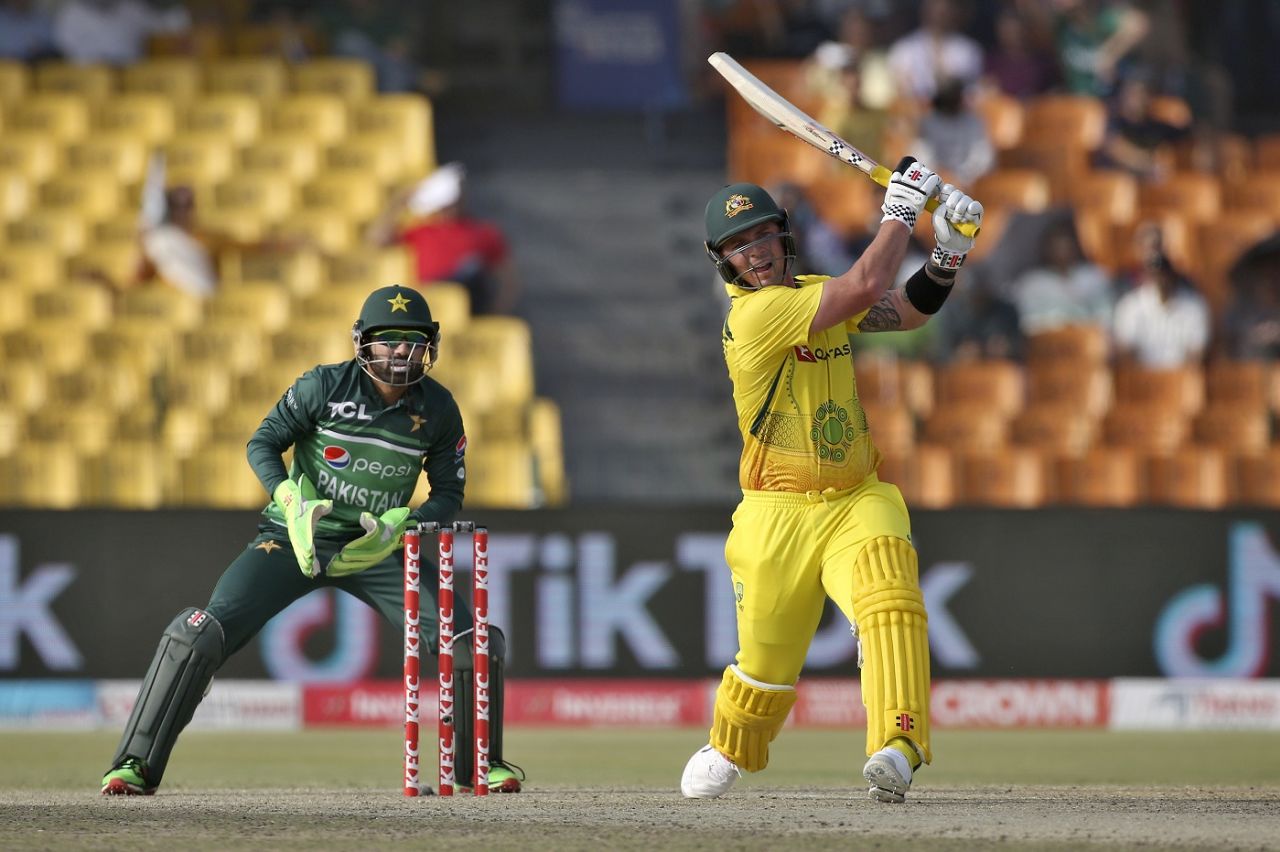Ben McDermott hits out en route to a half-century, Pakistan vs Australia, 1st ODI, Lahore, March 29, 2022