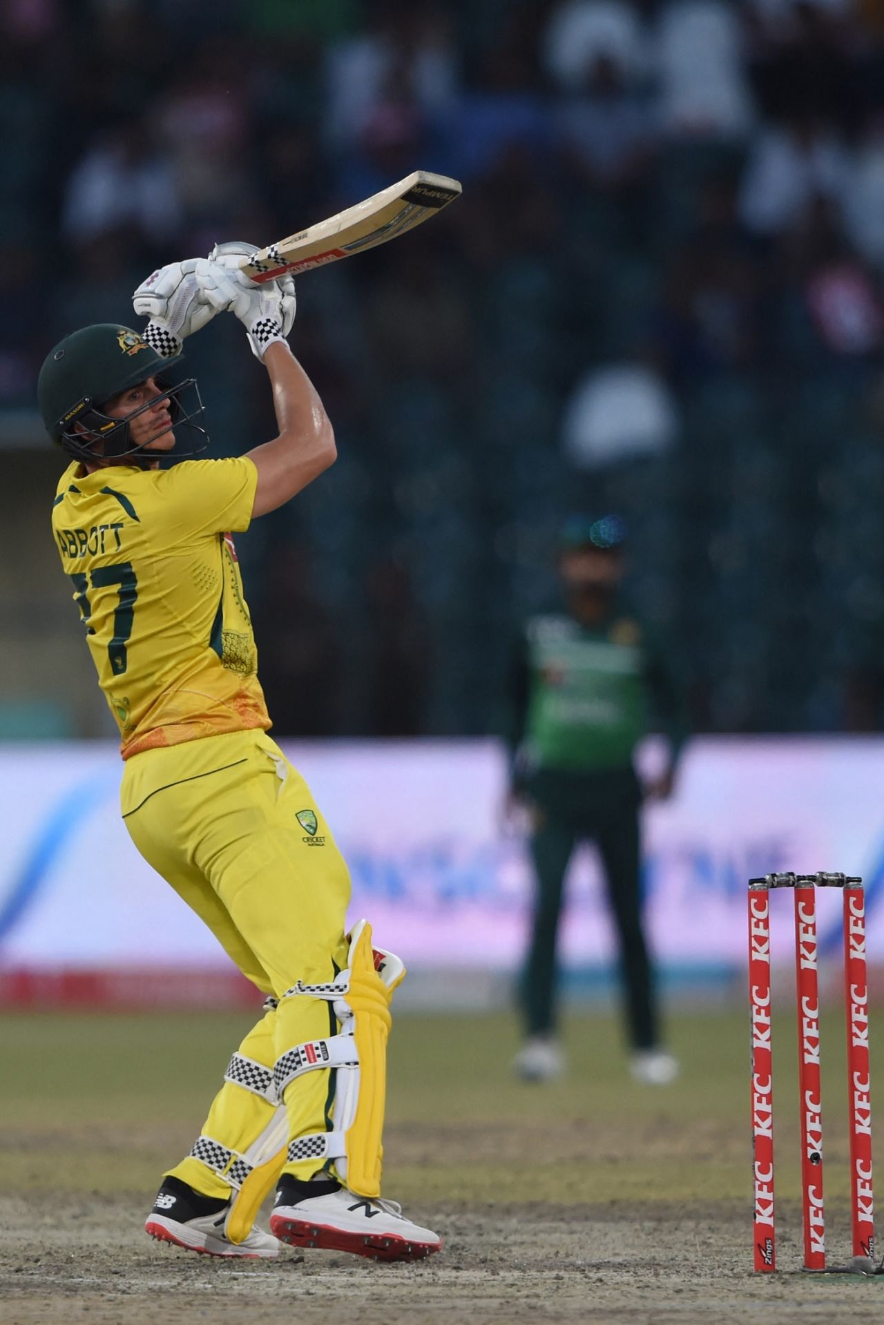 Sean Abbott chipped in with a handy 49, Pakistan vs Australia, 3rd ODI, Lahore, April 2, 2022
