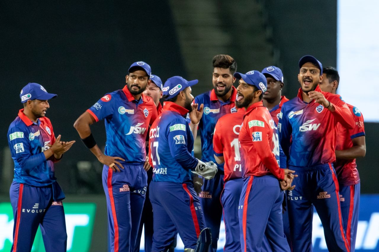 Delhi Capitals celebrate a wicket, Gujarat Titans vs Delhi Capitals, IPL 2022, Pune, April 2, 2022