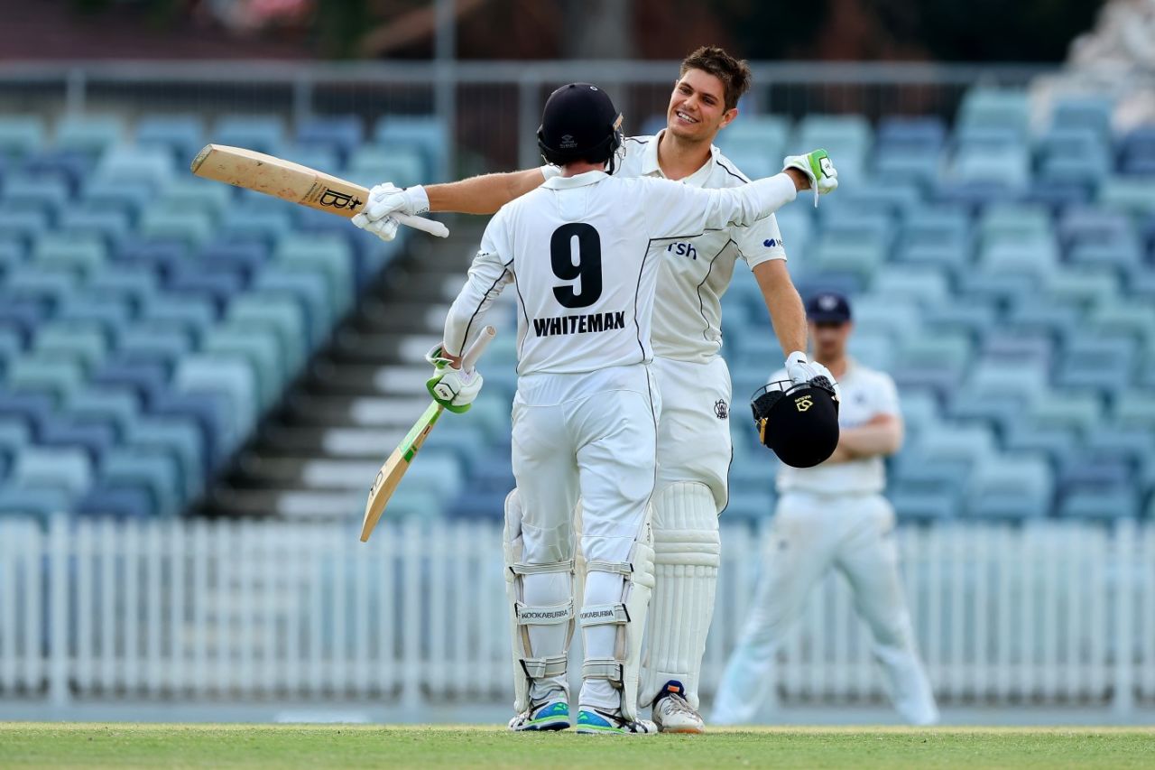 Sam Whiteman and Aaron Hardie both made centuries, Western Australia vs Victoria, Sheffield Shield final, Day 4, Perth, April 2, 2022
