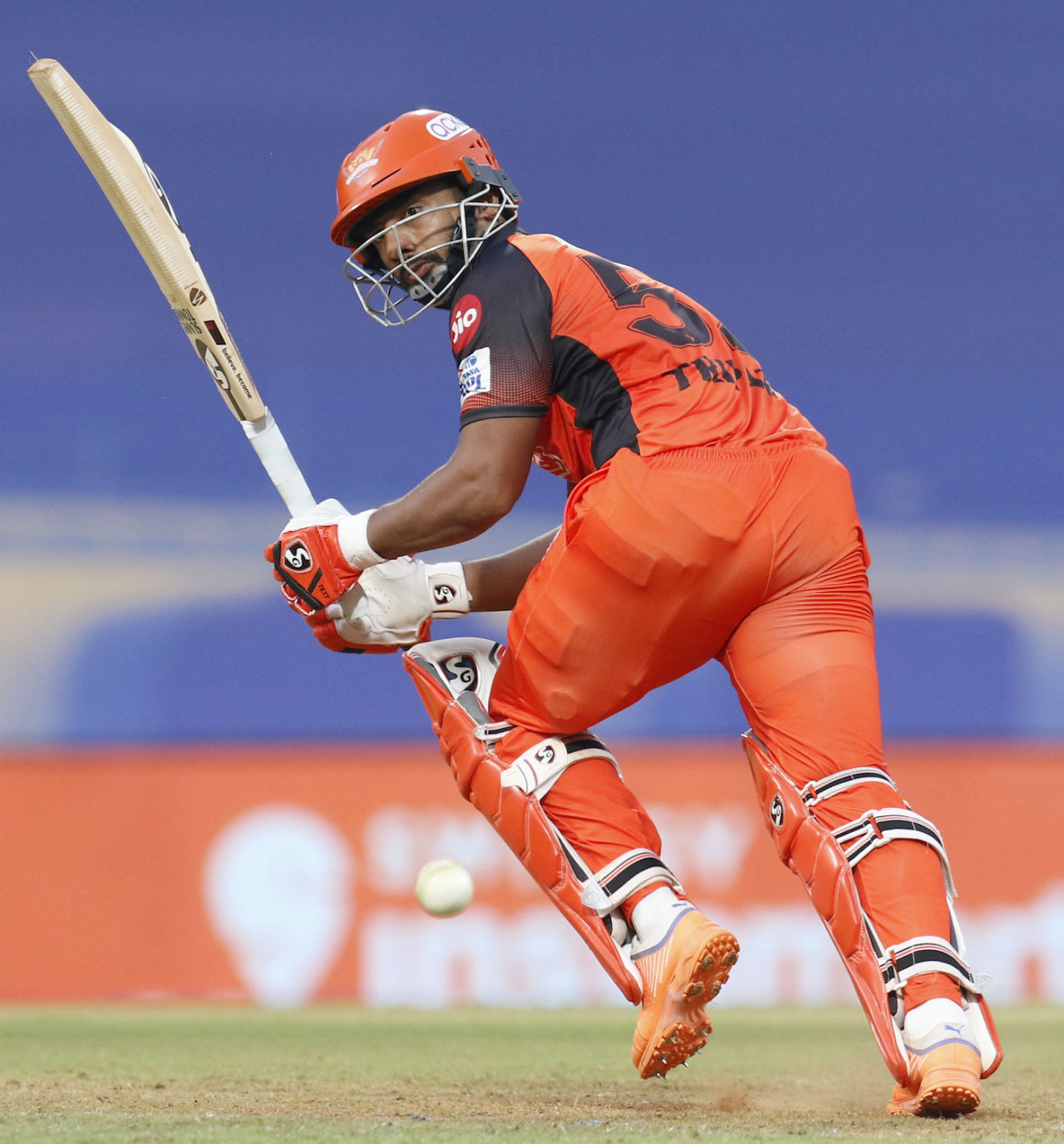 Rahul Tripathi scored quickly from the go, taking the pressure off Abhishek Sharma, Chennai Super Kings vs Sunrisers Hyderabad, IPL 2022, DY Patil Stadium, April 9, 2022