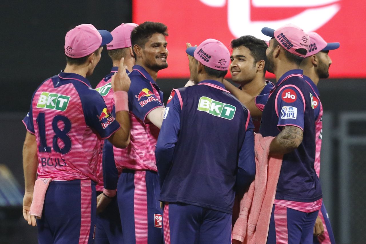 Kuldeep Sen picked up his first IPL wicket when he hit Deepak Hooda's stumps, Lucknow Super Giants vs Rajasthan Royals, IPL 2022, Wankhede Stadium, Mumbai, April 10, 2022