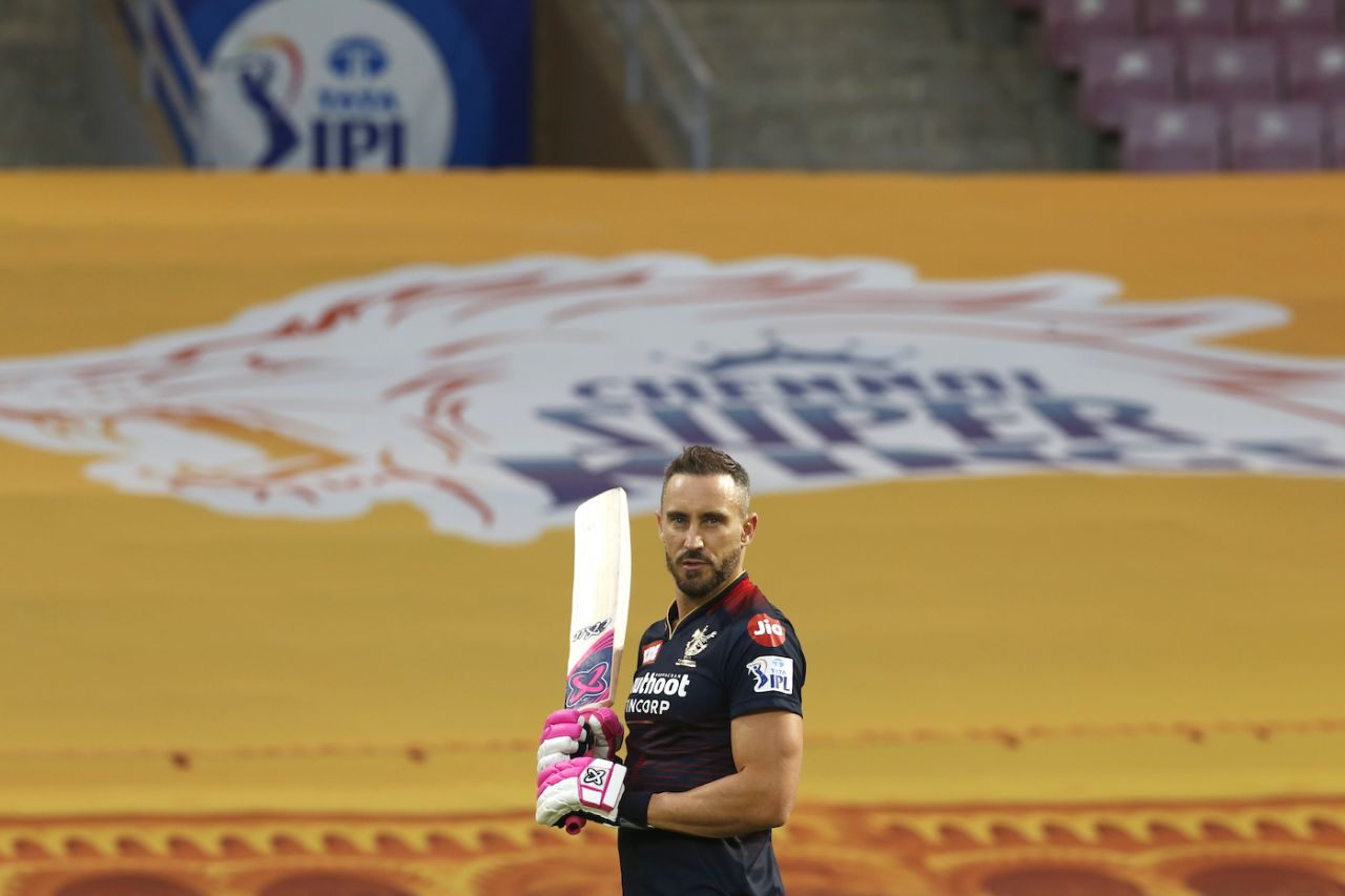 This is the first time Faf du Plessis is going up against Chennai Super Kings, Chennai Super Kings vs Royal Challengers Bangalore, IPL 2022, DY Patil Stadium, Mumbai, April 12, 2022