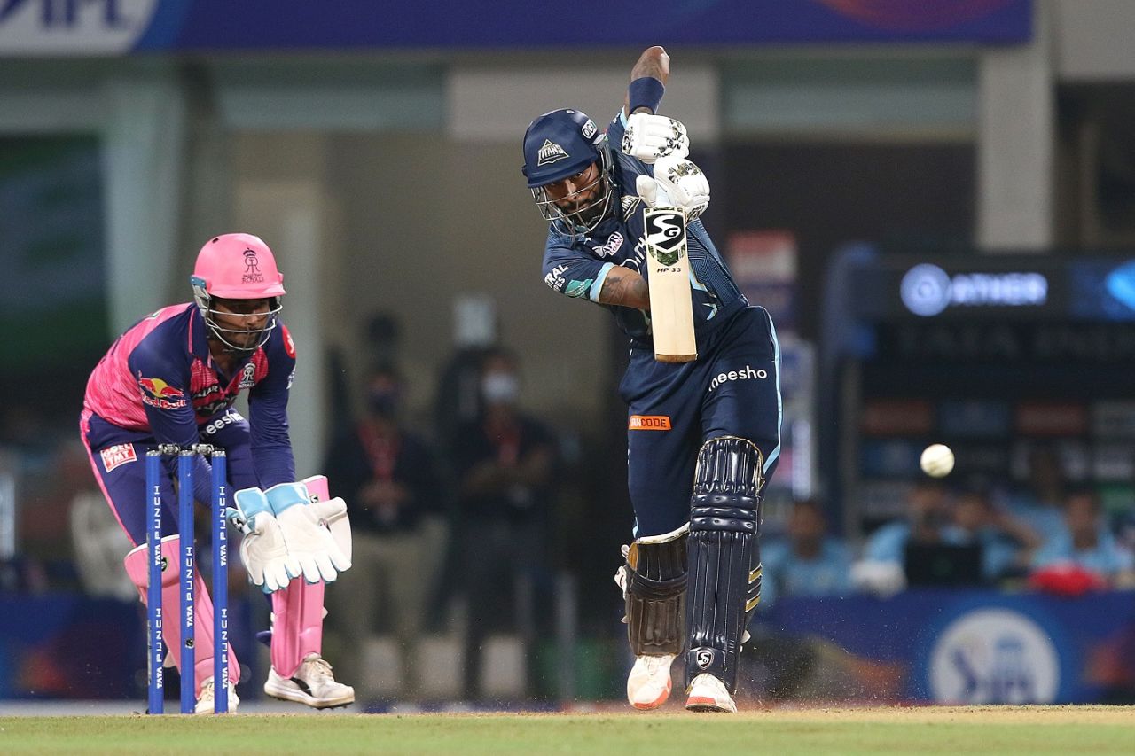 Hardik Pandya was out of the blocks early, Gujarat Titans vs Rajasthan Royals, IPL 2022, DY Patil Stadium, Mumbai, April 14, 2022